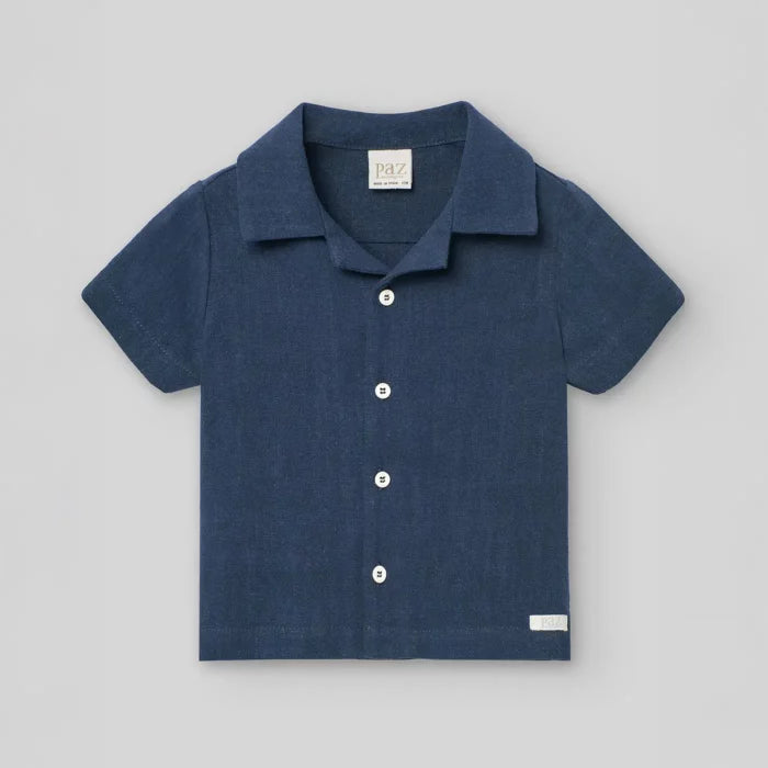 PAZ RODRIGUEZ: “PAZO” Navy Shirt w/ Navy Striped Pant Set
