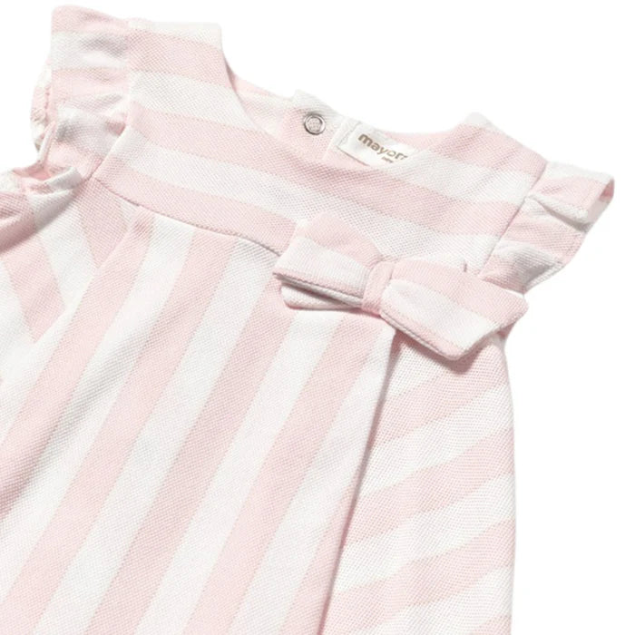 MAYORAL: Striped Pink Flow Dress