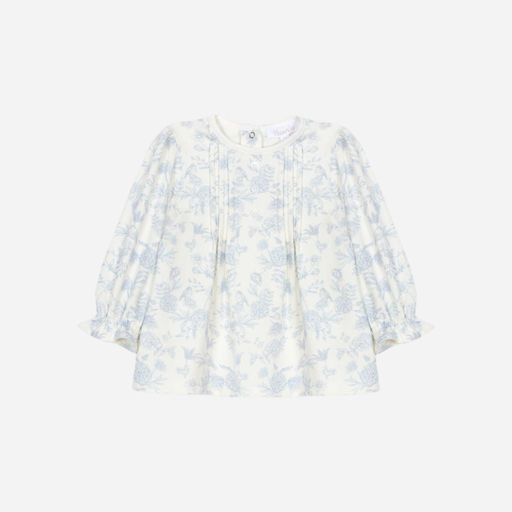 PATACHOU: BLUE FLORAL PANTS SET
