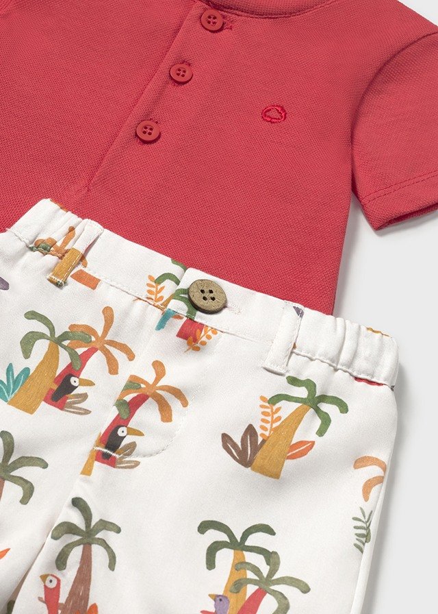 MAYORAL: BOYS PALM TREES SHORT SET