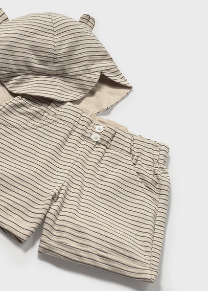 MAYORAL: BOYS 3 PIECE CAR EMBROIDERED SHORT SET