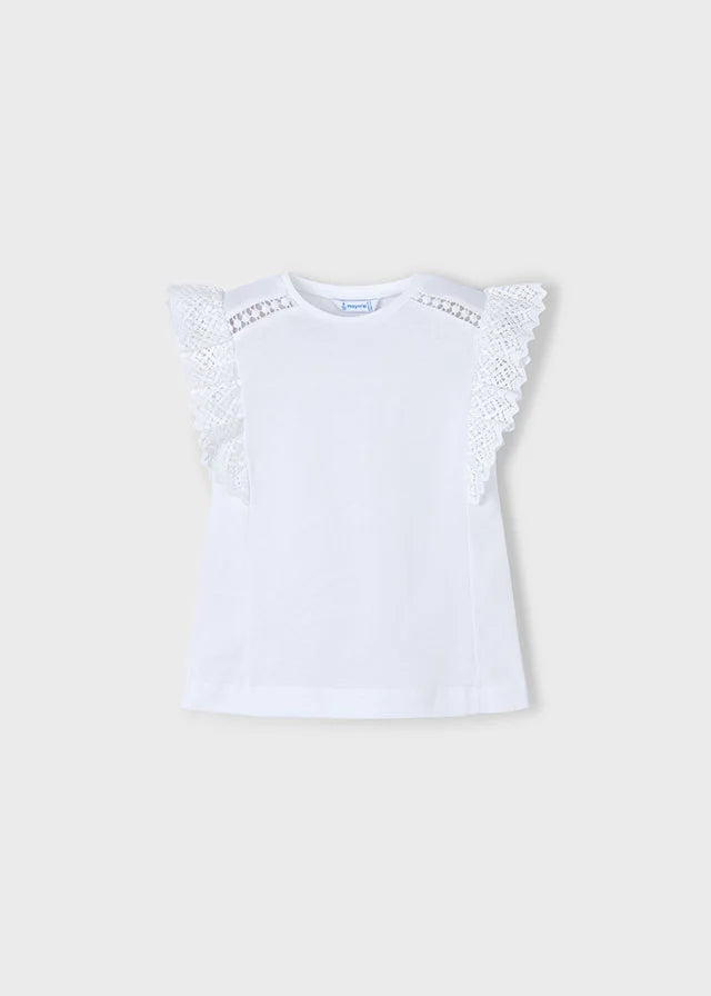 MAYORAL: WHITE GIRLS BLOUSE