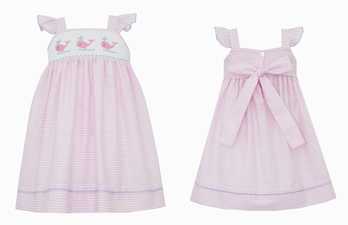 ANAVINI: PINK WHALES SUN DRESS