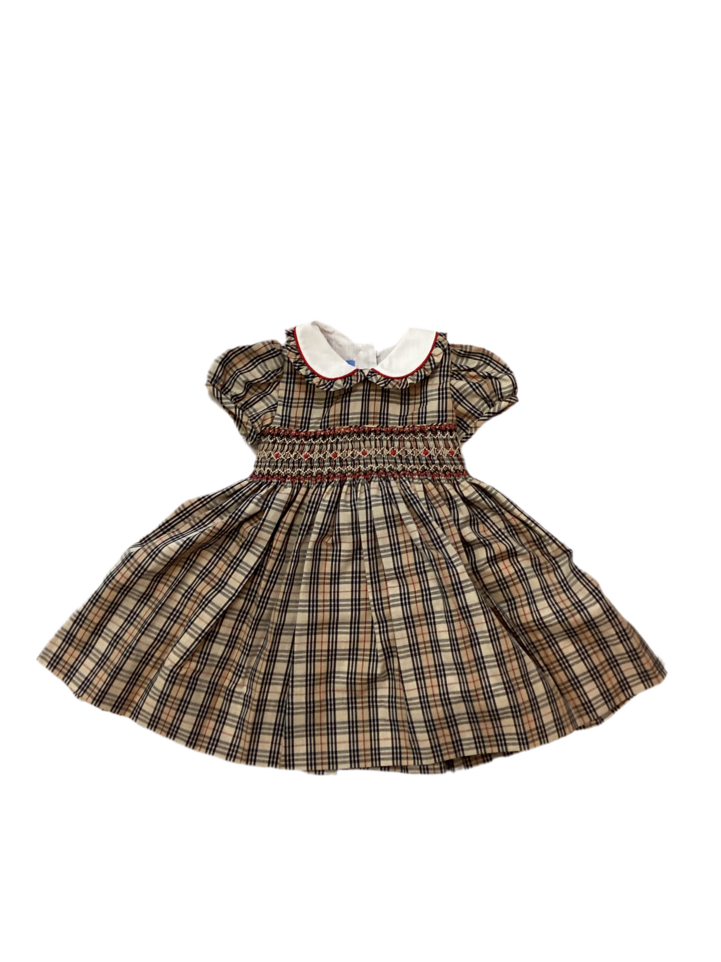 ANAVINI: Burberry Inspired CHARLOTTE Khaki & Brown Plaid Float