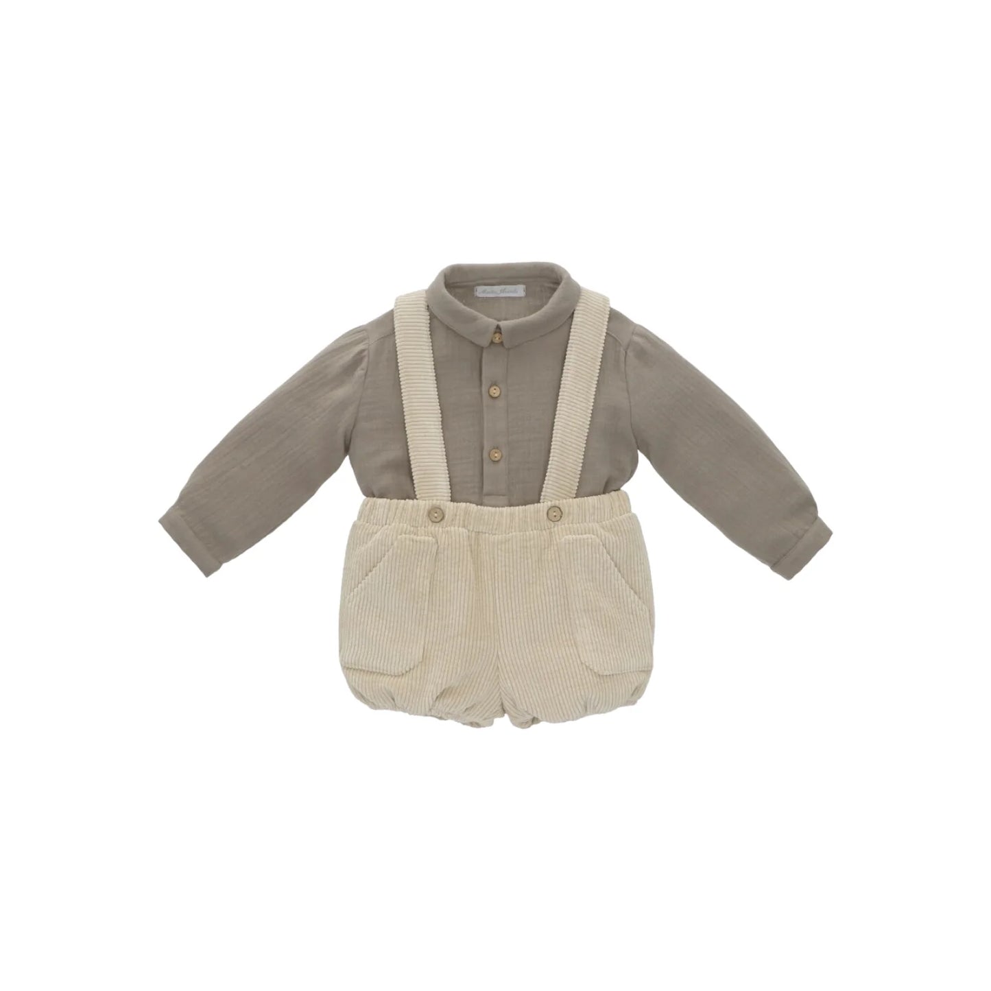 MARTIN ARANDA: shirt & shorts w/ straps