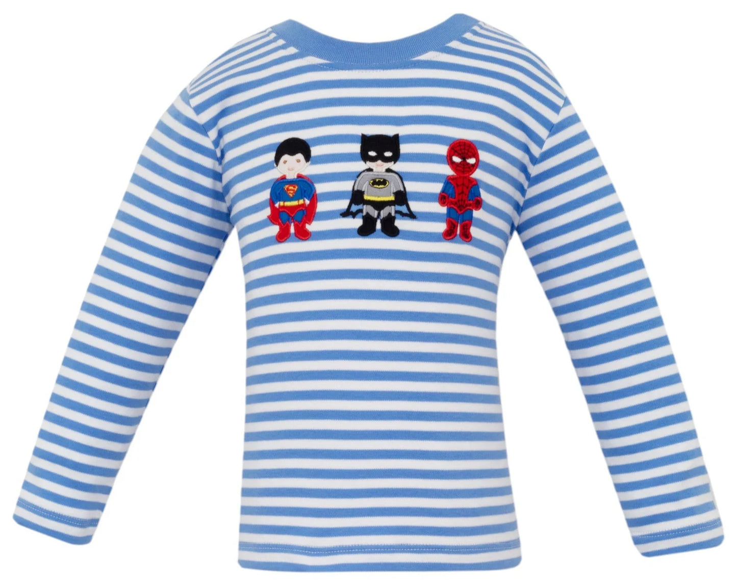 CLAIRE & CHARLIE: SUPER HEROES KNIT BOYS T-SHIRT