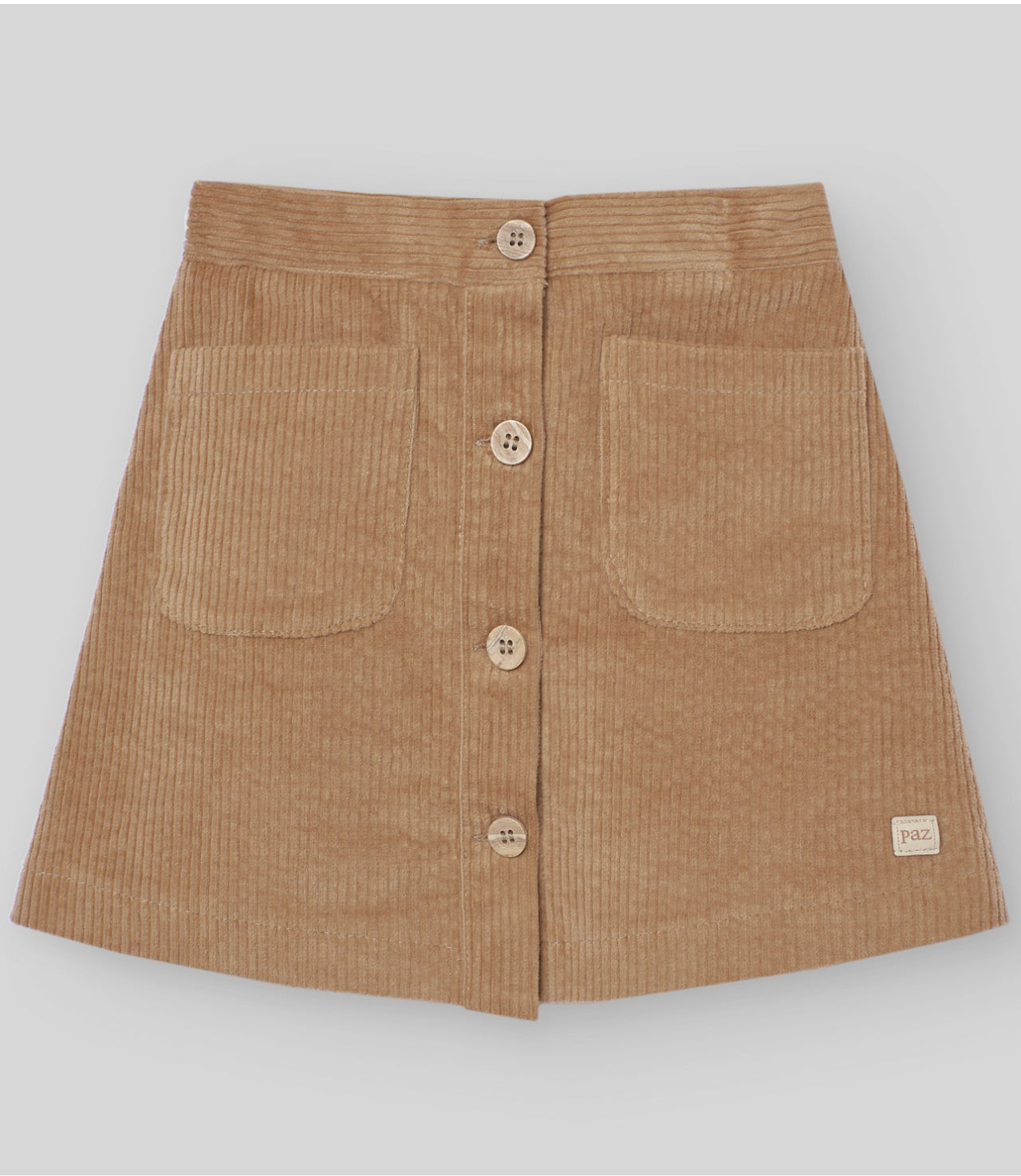 PAZ RODRIGUEZ: “CERVATILLO” Girls Two Piece Blouse with Corduroy Skirt