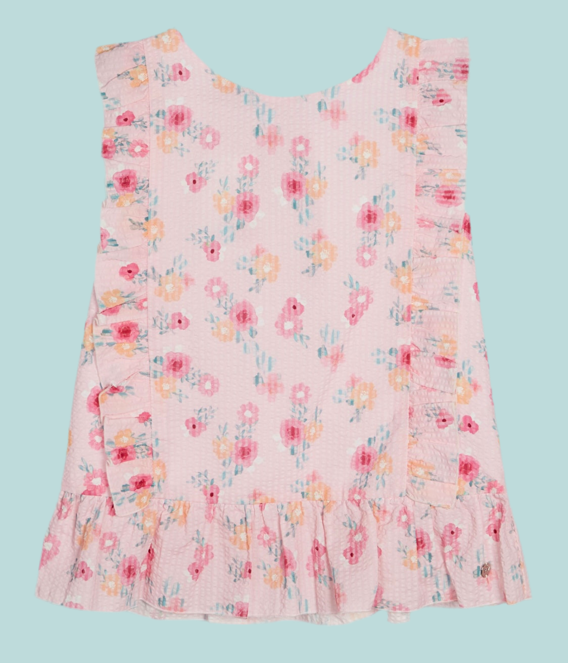 PAZ RODRIGUEZ: “FLOR” Woven Pink Blouse