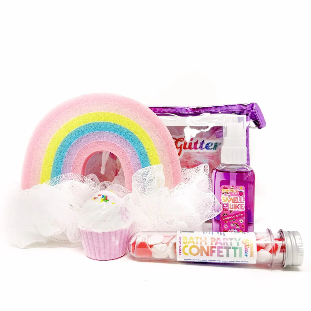 SUNSHINE & GLITTER: CONFETTI BATH PARTY GIFT SET