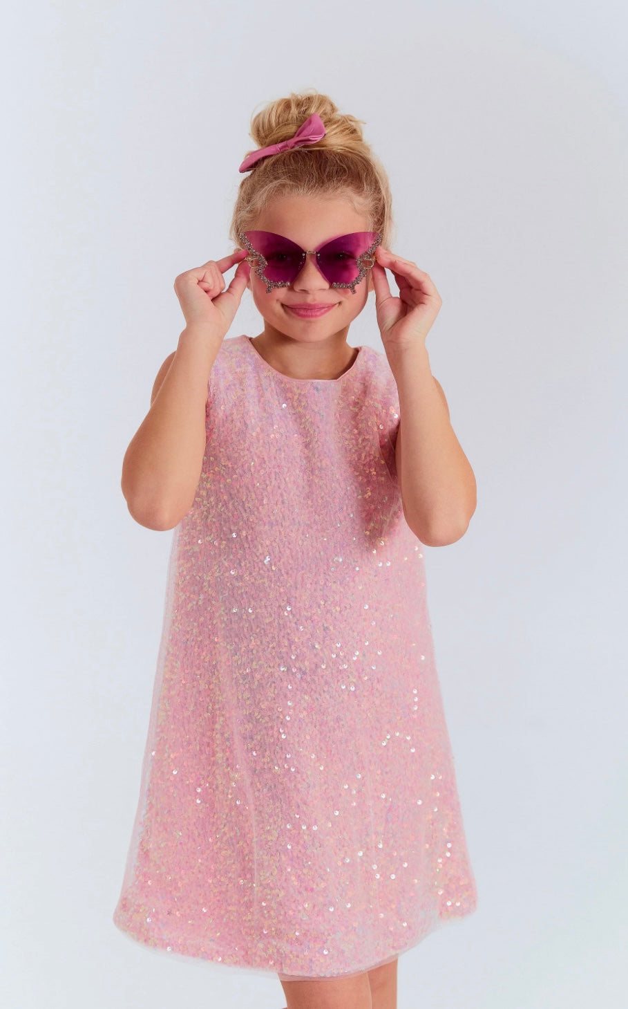 Rose Shimmer Dress