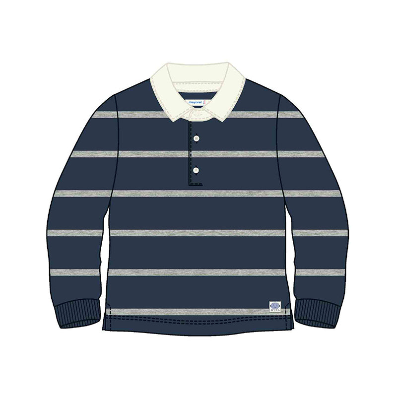 MAYORAL: l/s stripes polo
