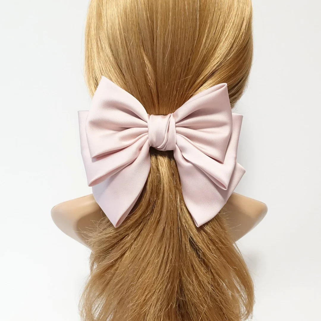 Satin layered bow