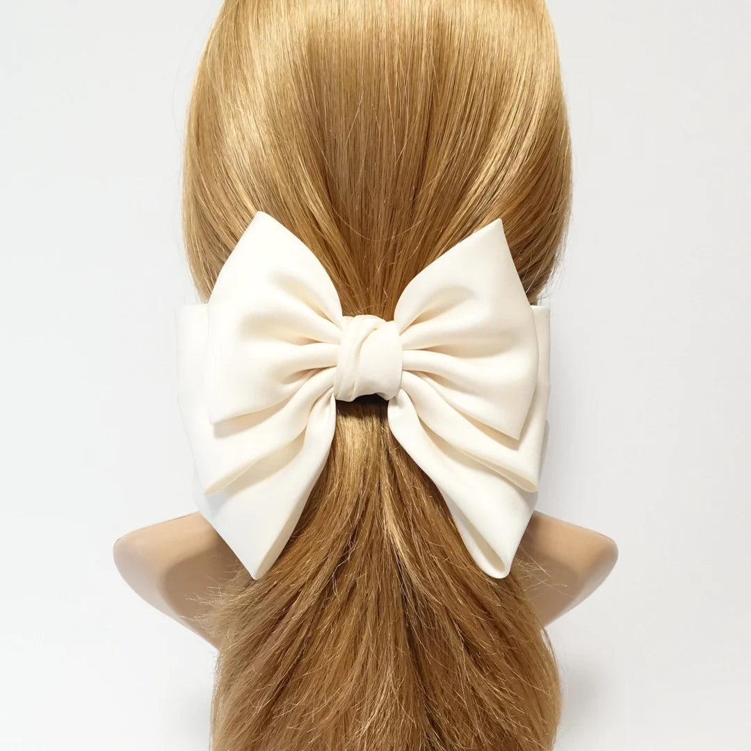 Satin layered bow