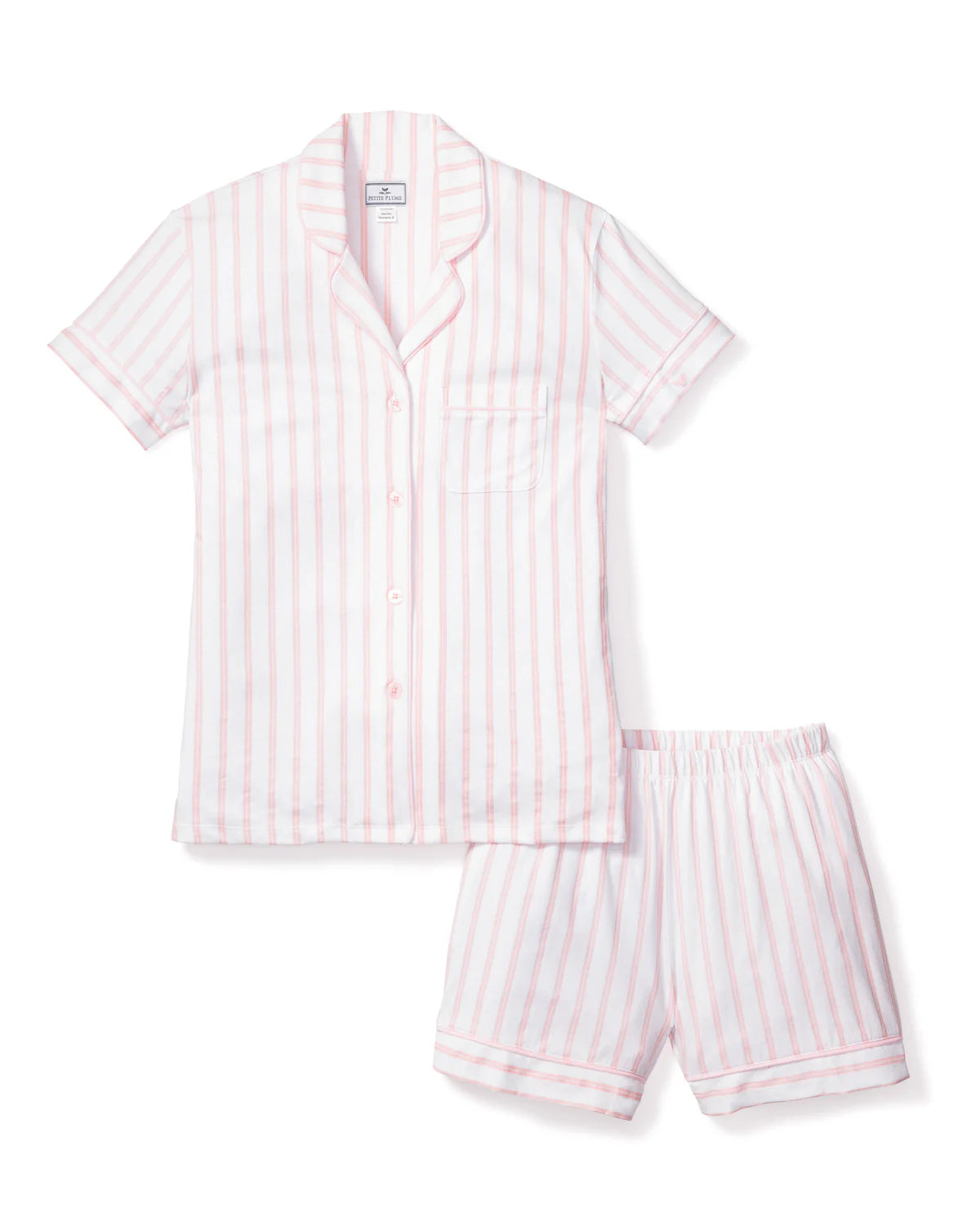 Women's Pink Striped Short Set