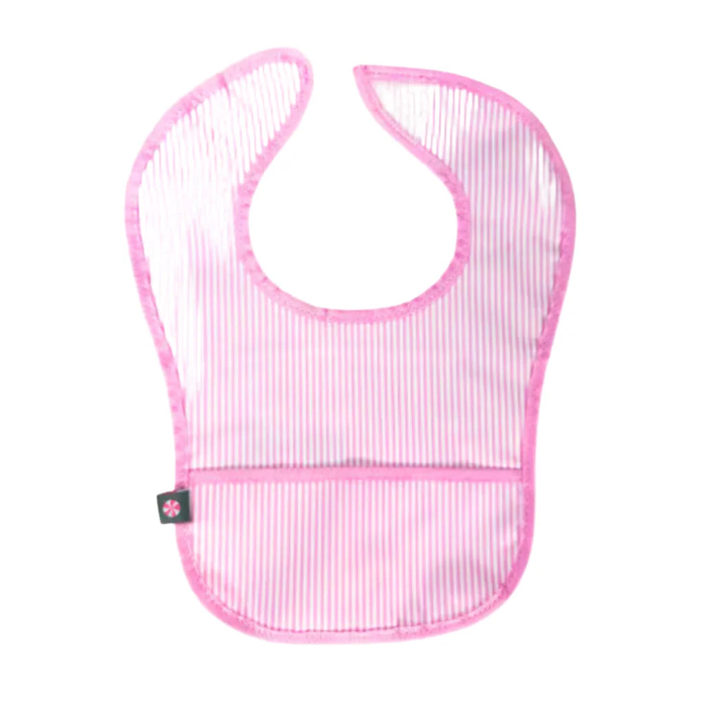 MINT: PREPPY STRIPE GLOSSY BIB
