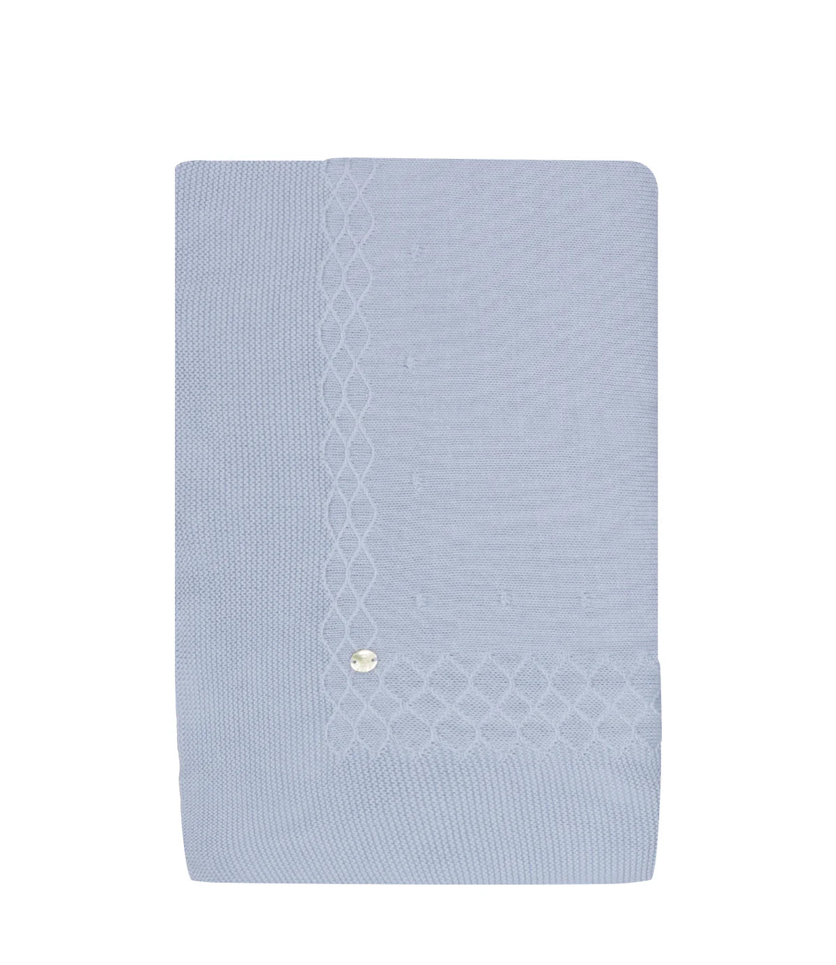 PAZ RODRIGUEZ: “VENTO” Sky Blue Knit Blanket