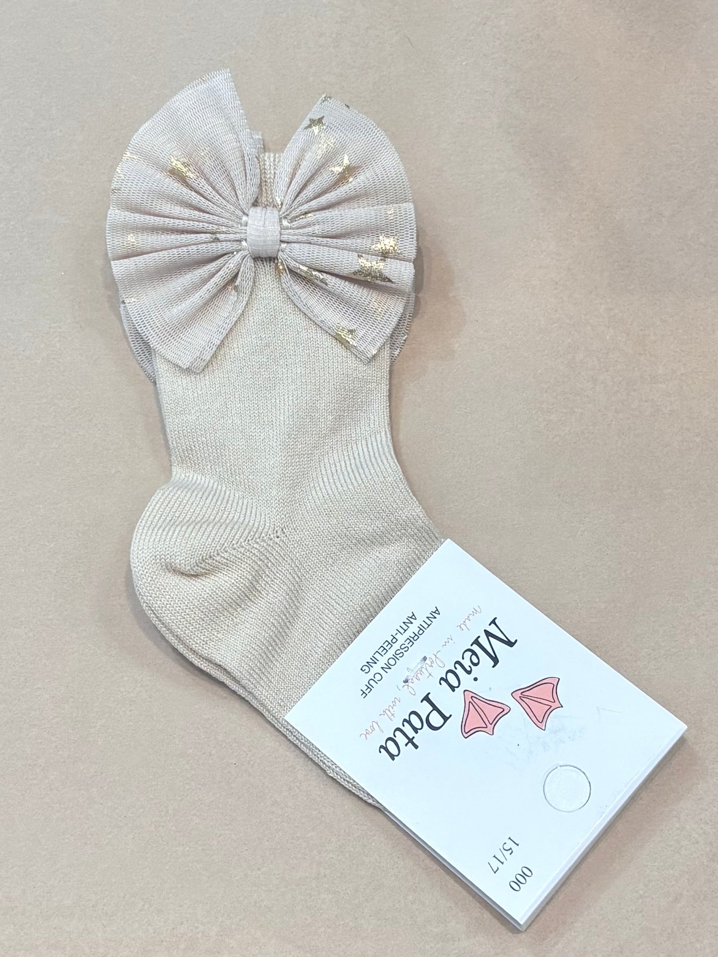 Meia Pata : Kneesocks Tulle w/stars bow