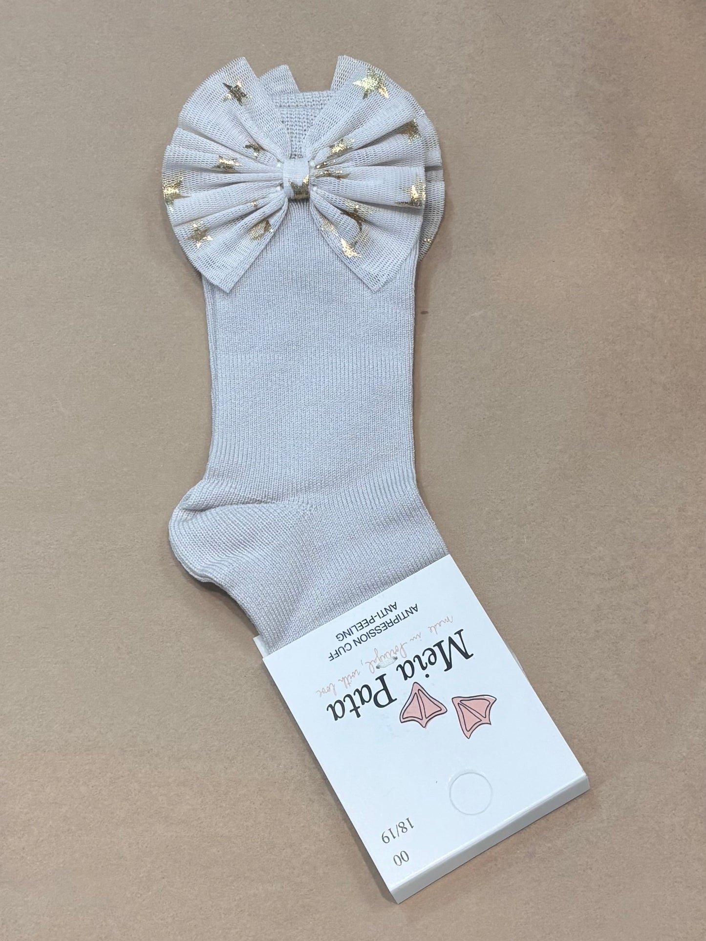 Meia Pata : Kneesocks Tulle w/stars bow
