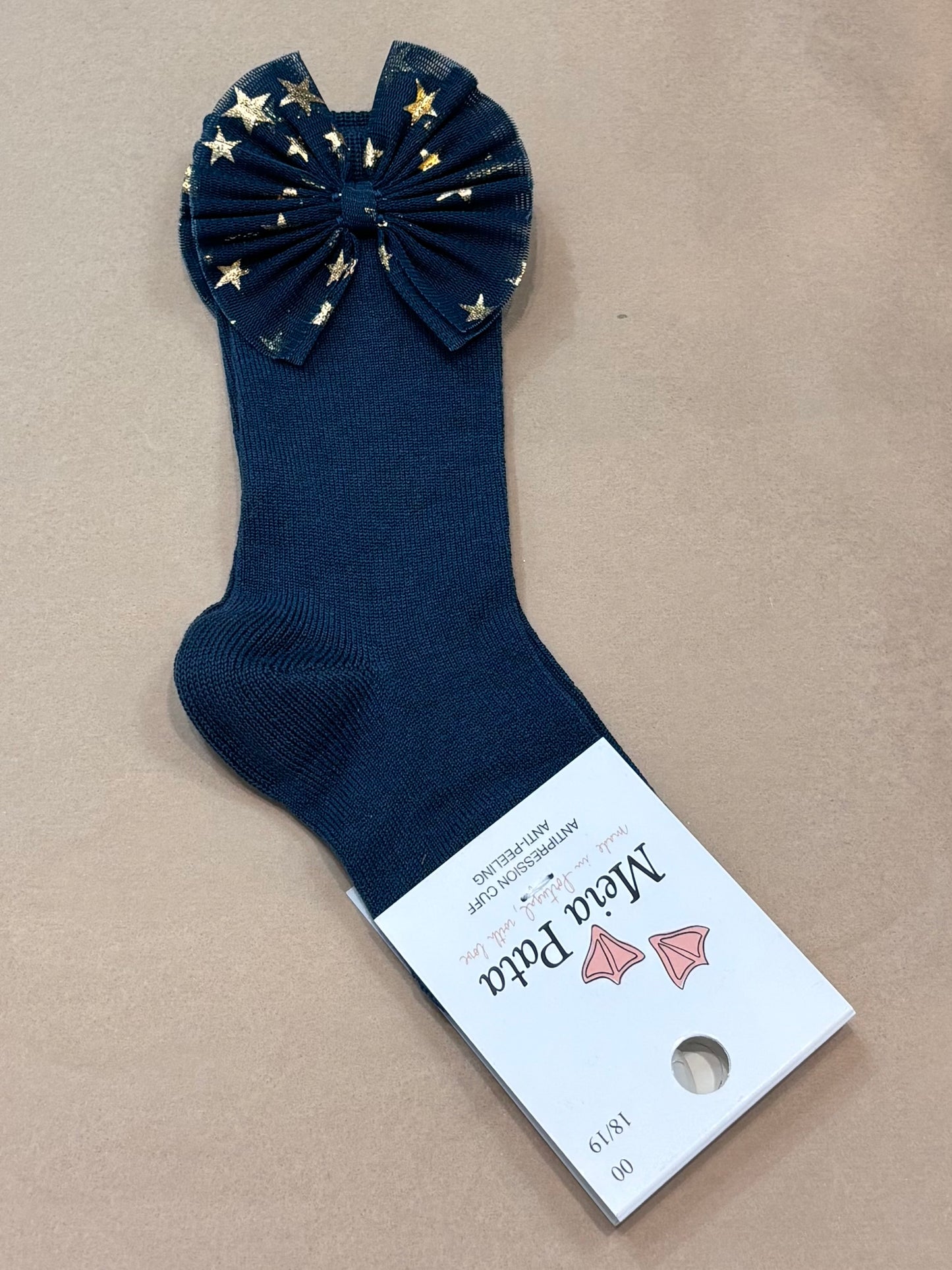 Meia Pata : Kneesocks Tulle w/stars bow