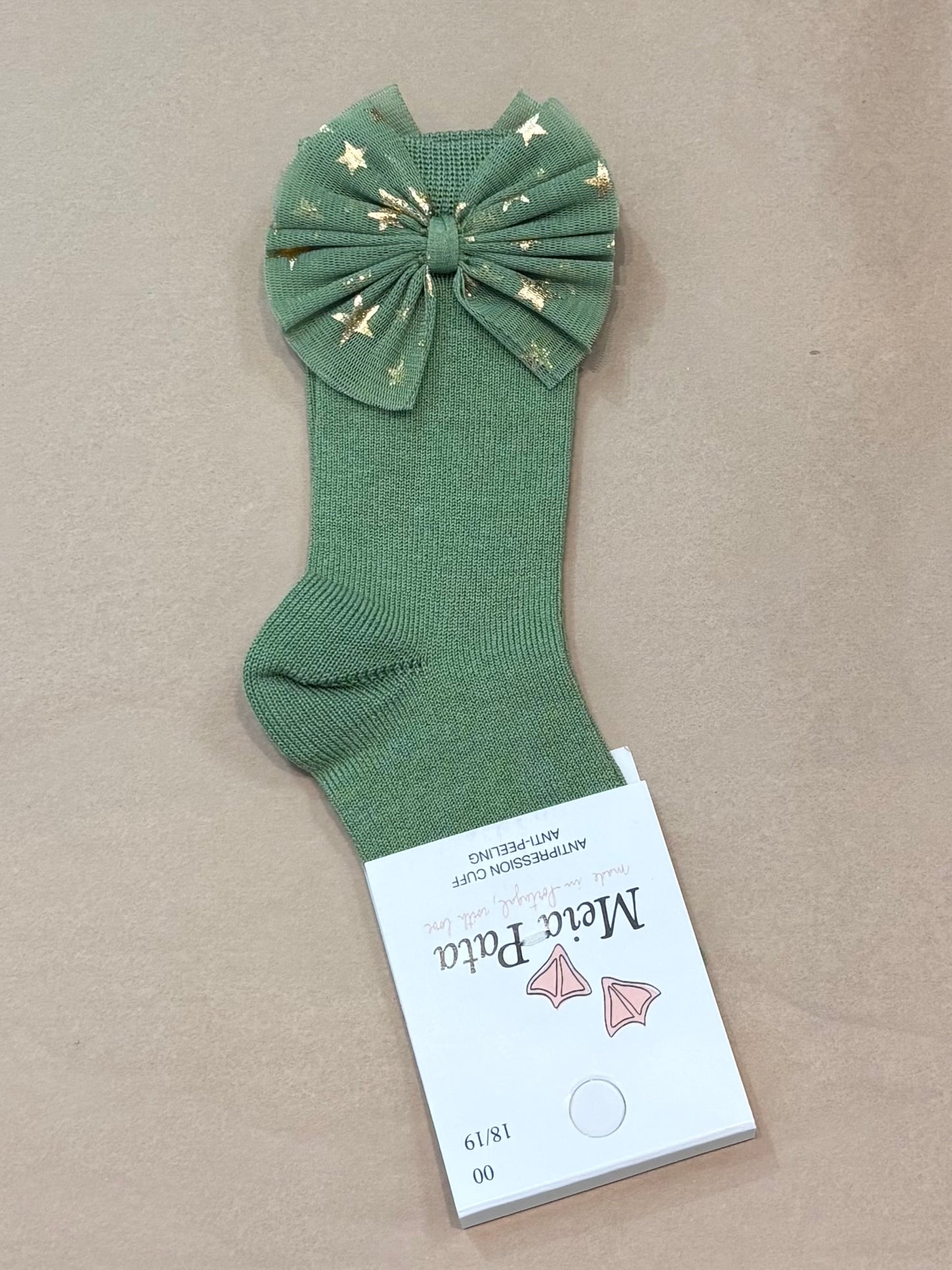 Meia Pata : Kneesocks Tulle w/stars bow