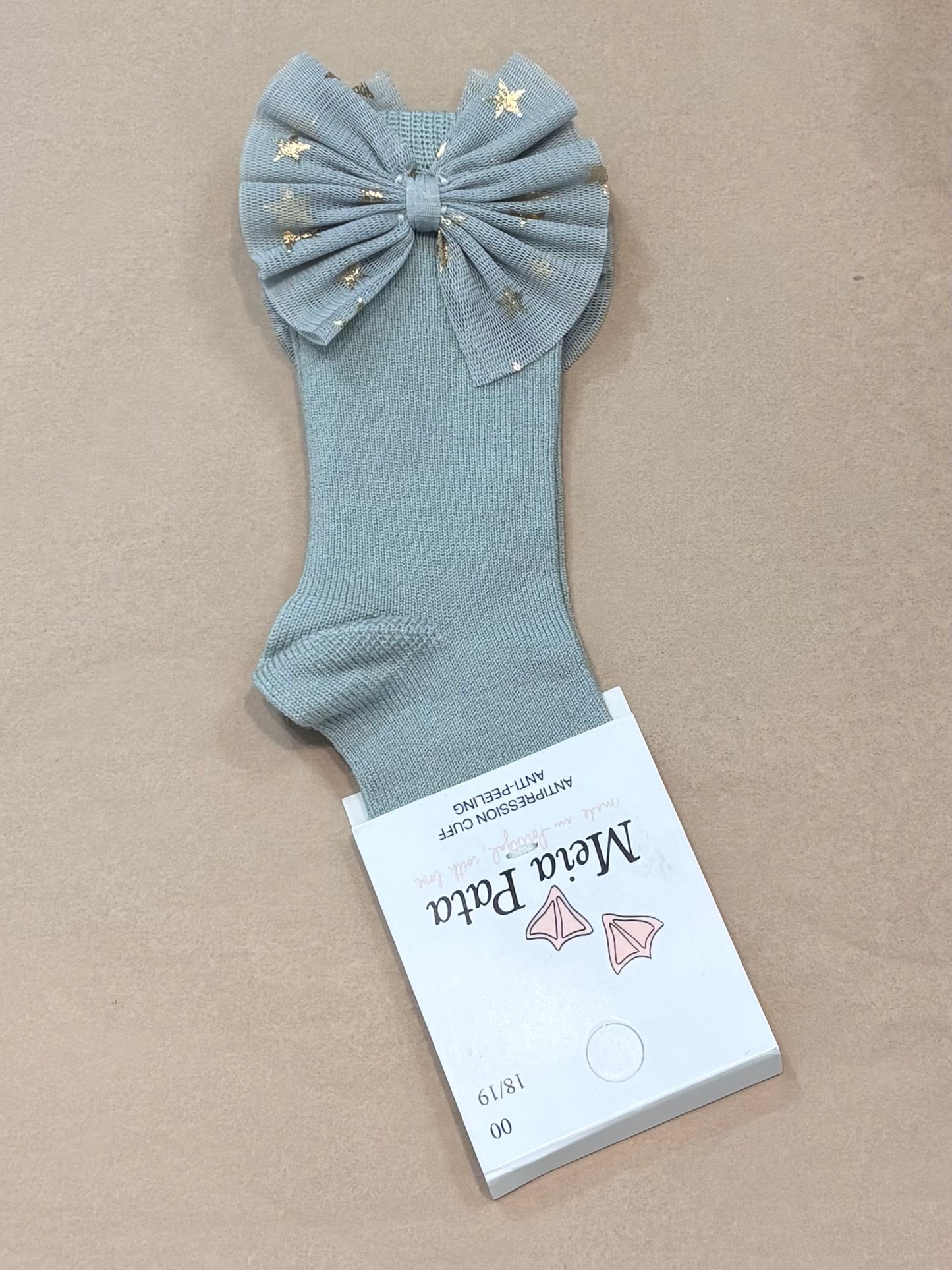 Meia Pata : Kneesocks Tulle w/stars bow