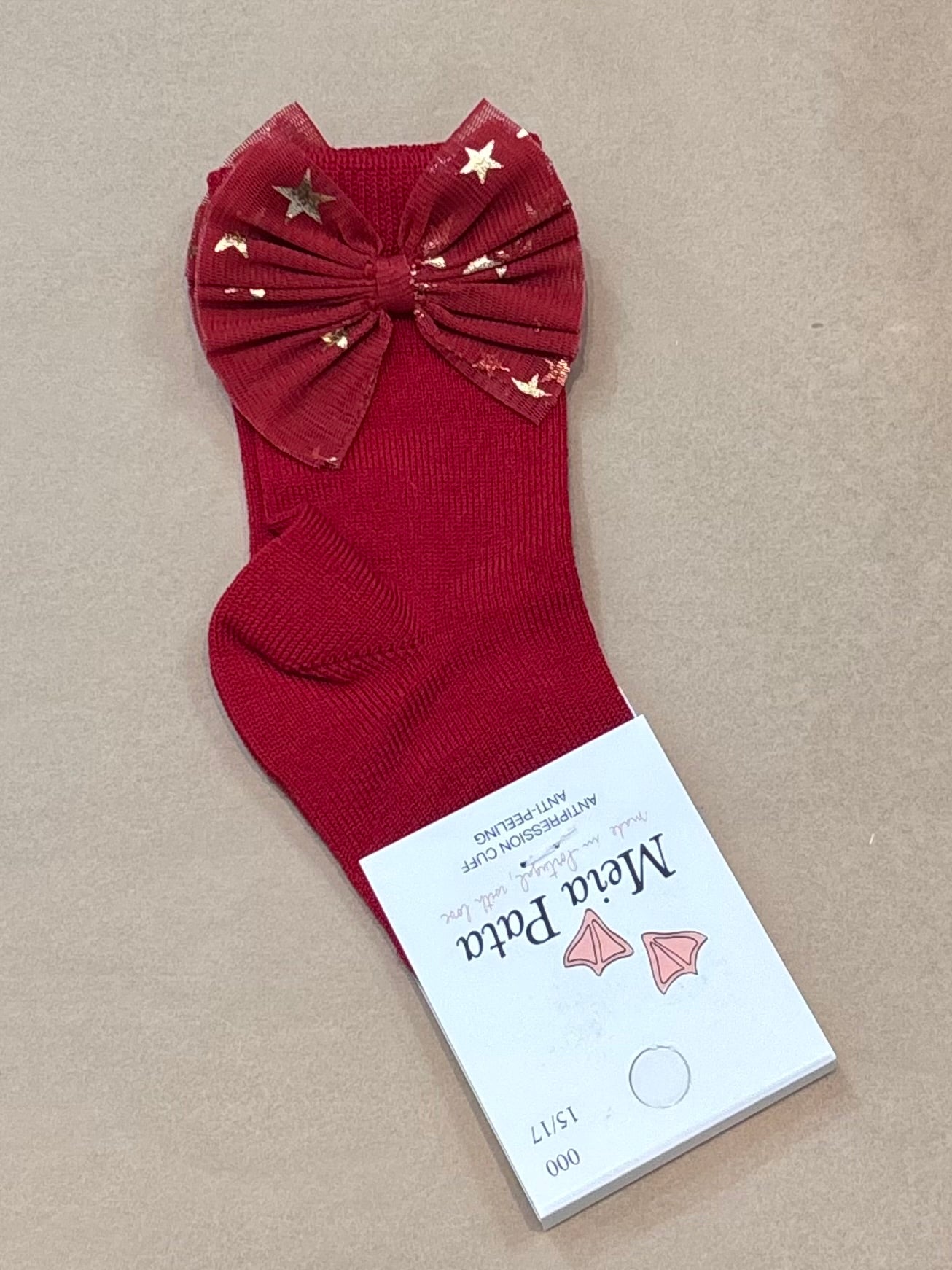 Meia Pata : Kneesocks Tulle w/stars bow