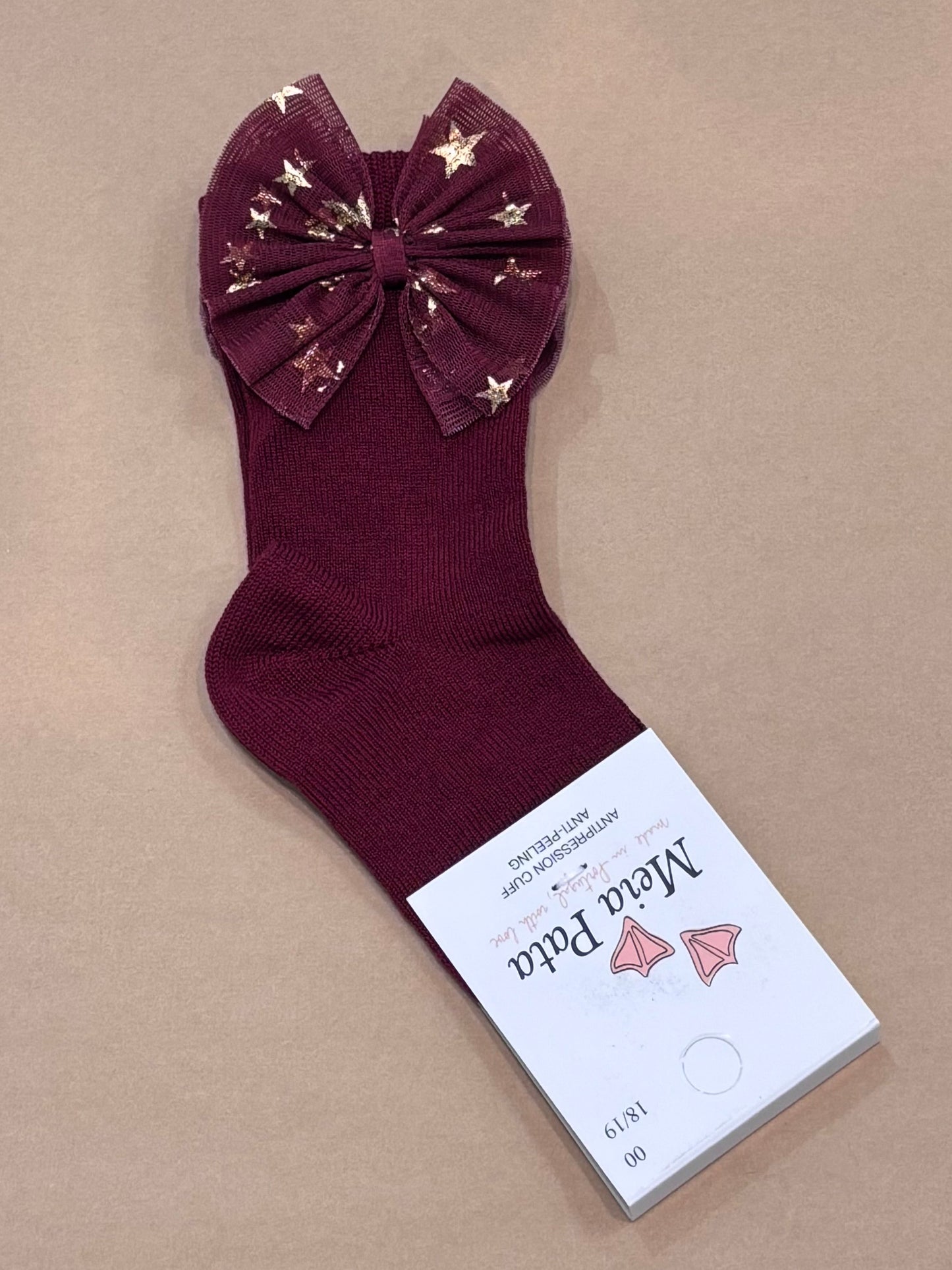 Meia Pata : Kneesocks Tulle w/stars bow