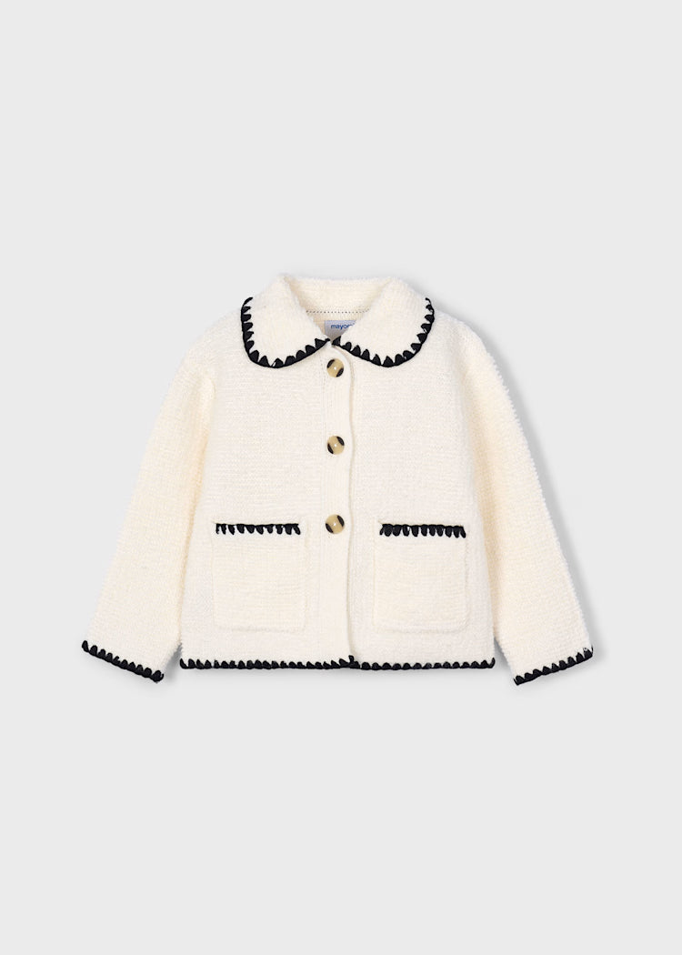 MAYORAL: Girl's looped knit jacket