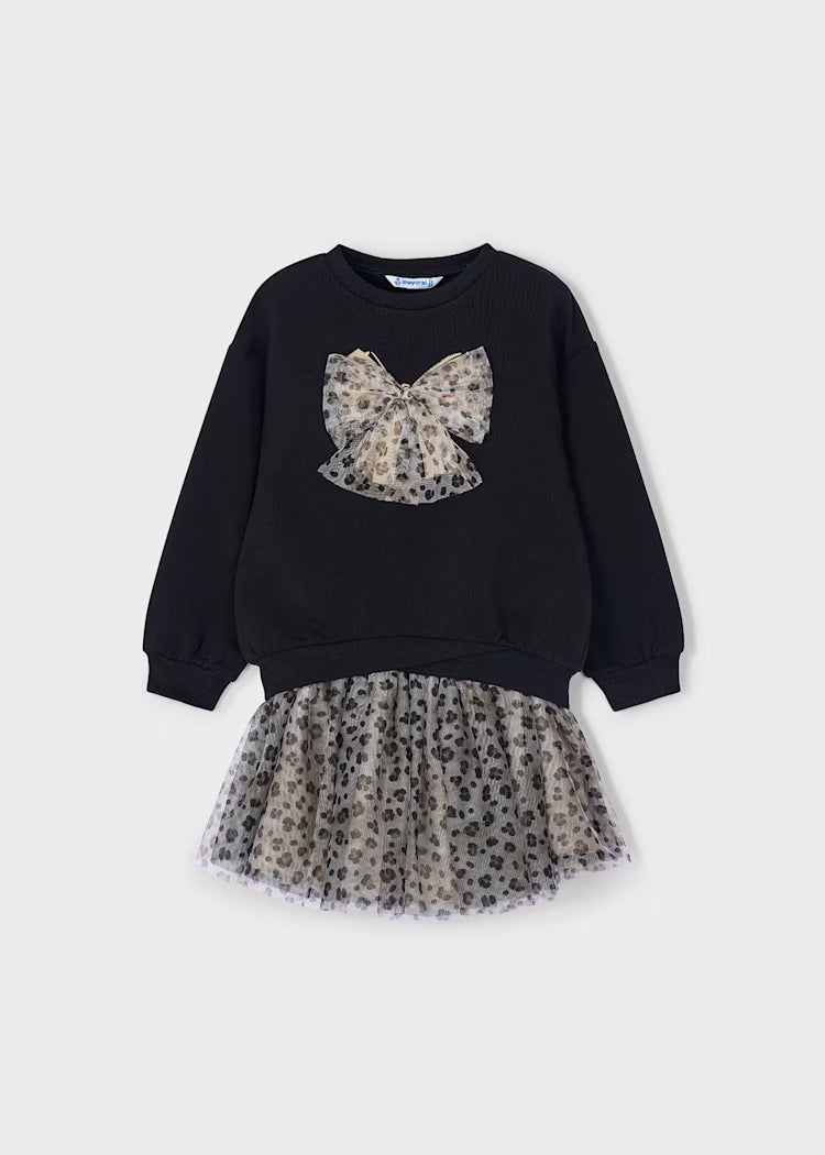MAYORAL: Girl's tulle skirt and sweatshirt set