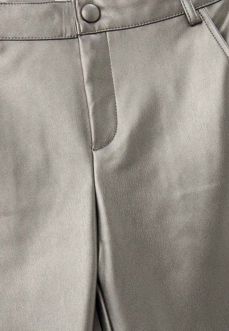 MAYORAL: GIRLS BRONZE FAUX LEATHER SHEEK PANTS