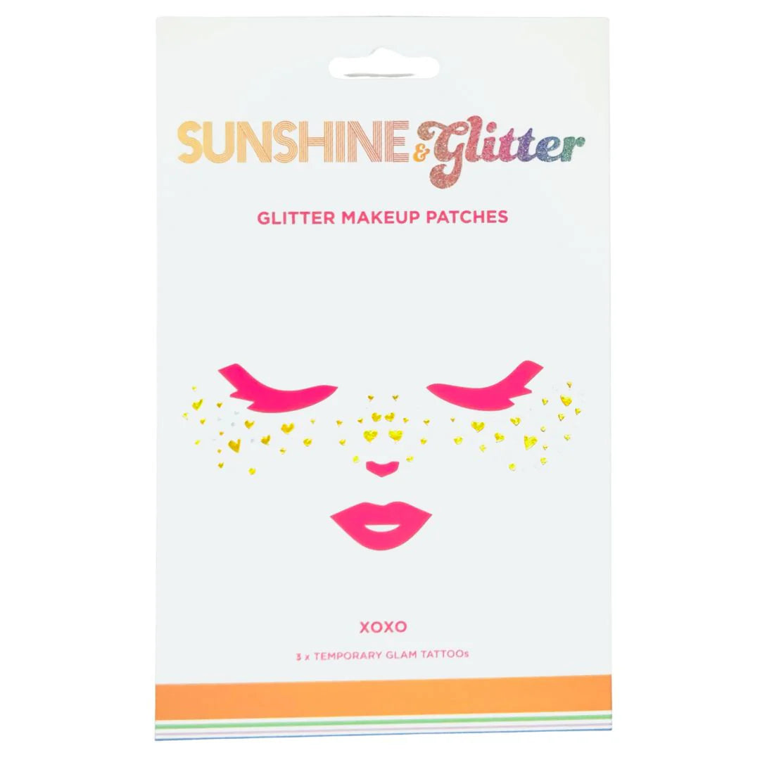SUNSHINE + GLITTER: FACE TATTOO XOXO