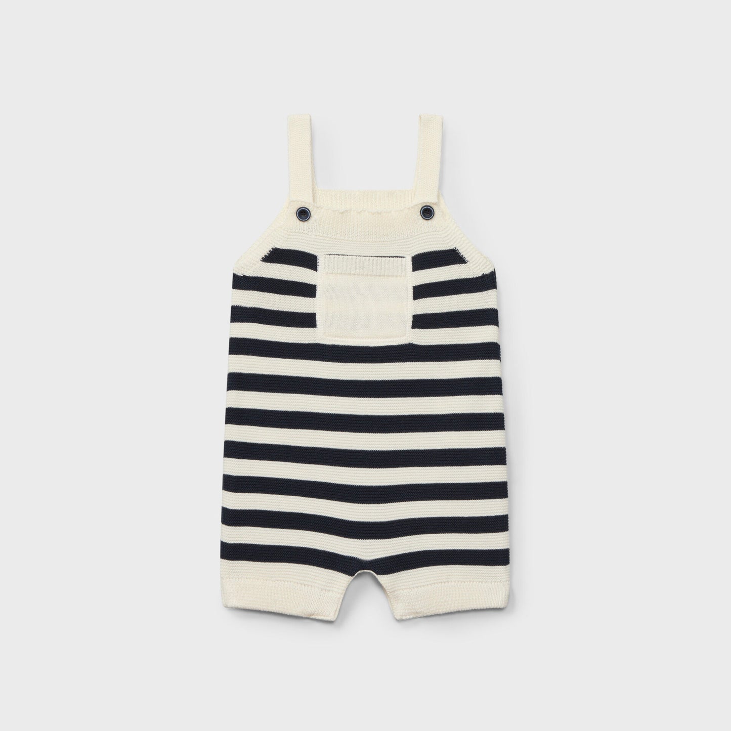 Navy Blue Knit Romper