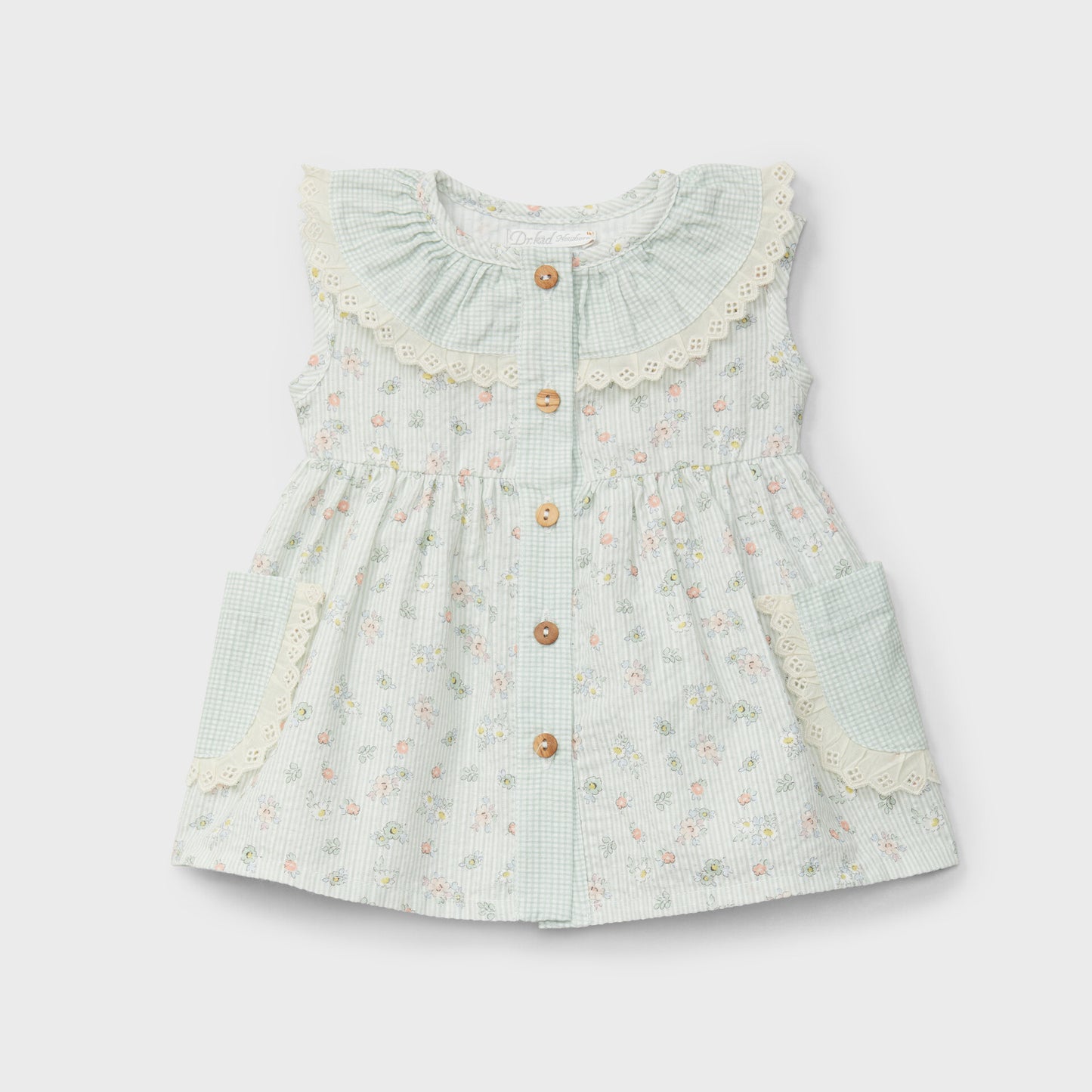 Mint Floral Dress