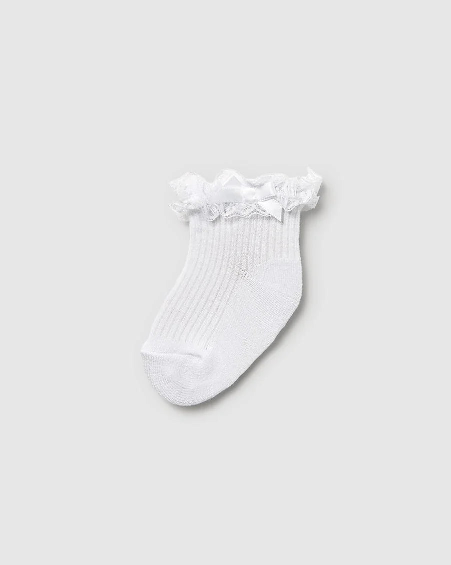 MAYORAL: Ruffle Bow Sock
