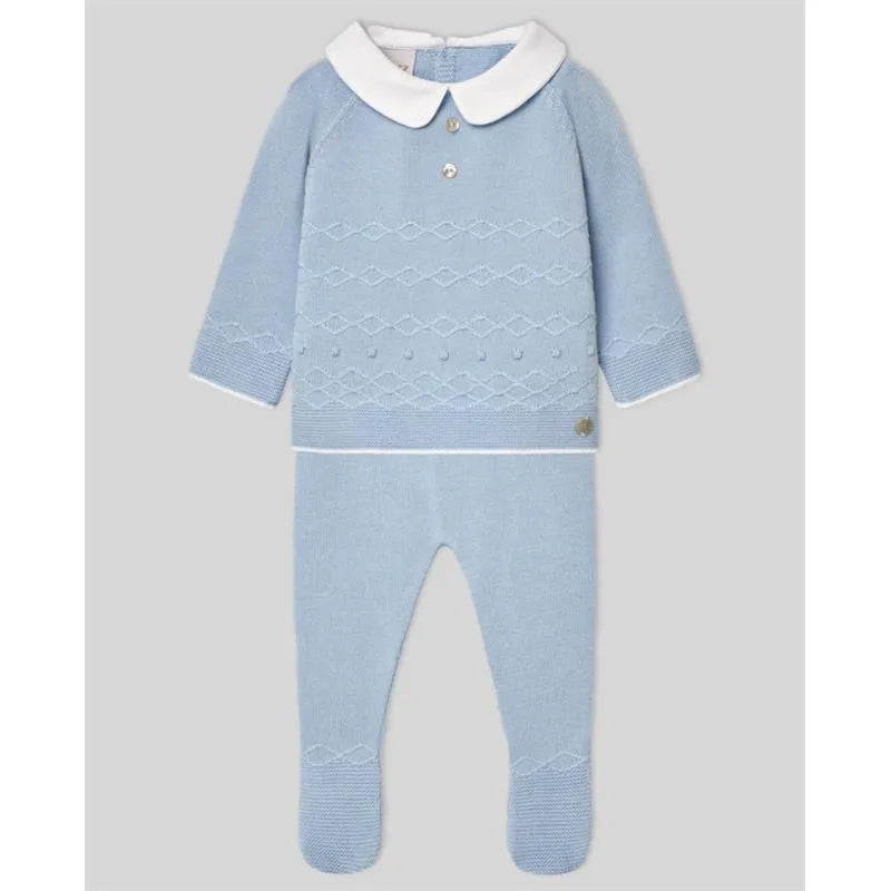 MARTIN ARANDA: BLUE KNIT SET
