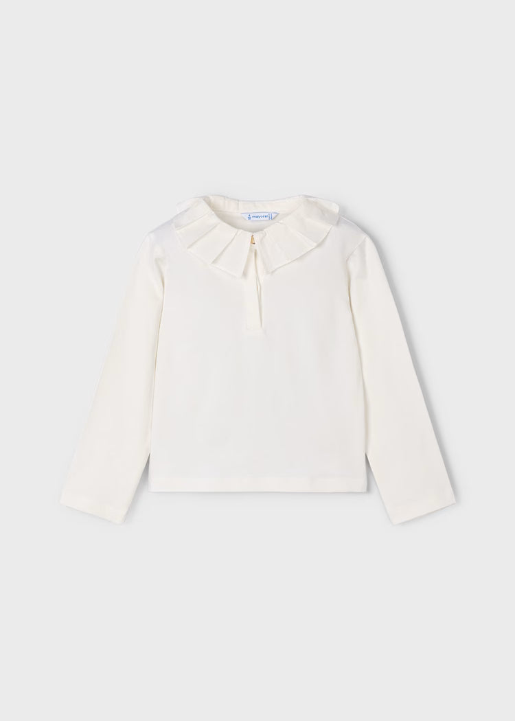 MAYORAL: WHITE SHIRT AND GREY PANT SET