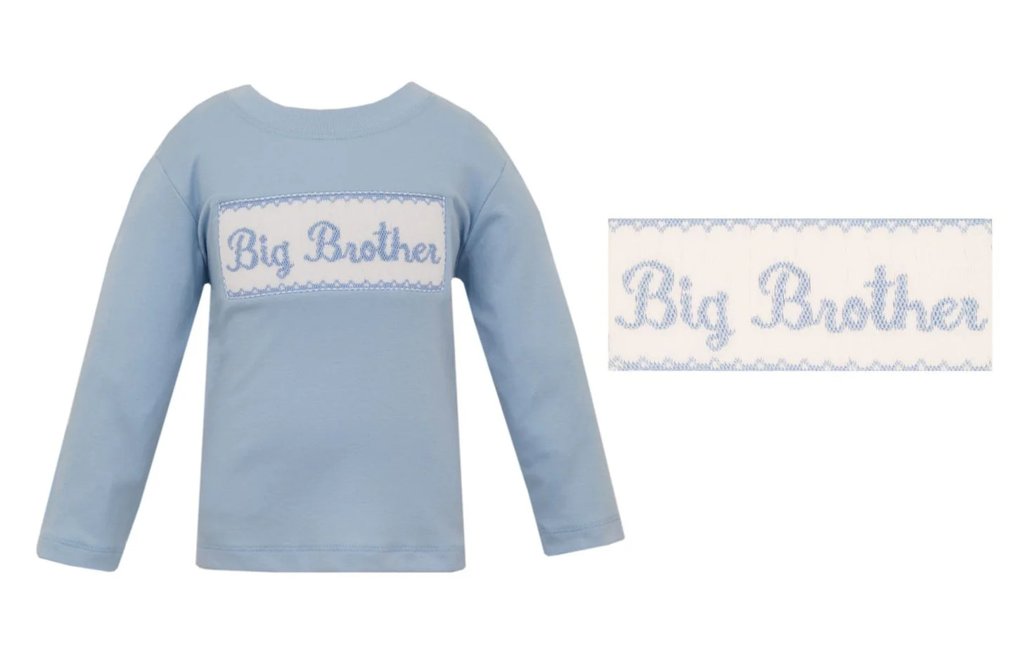 ANAVINI: BIG BROTHER BLUE KNIT T-SHIRT