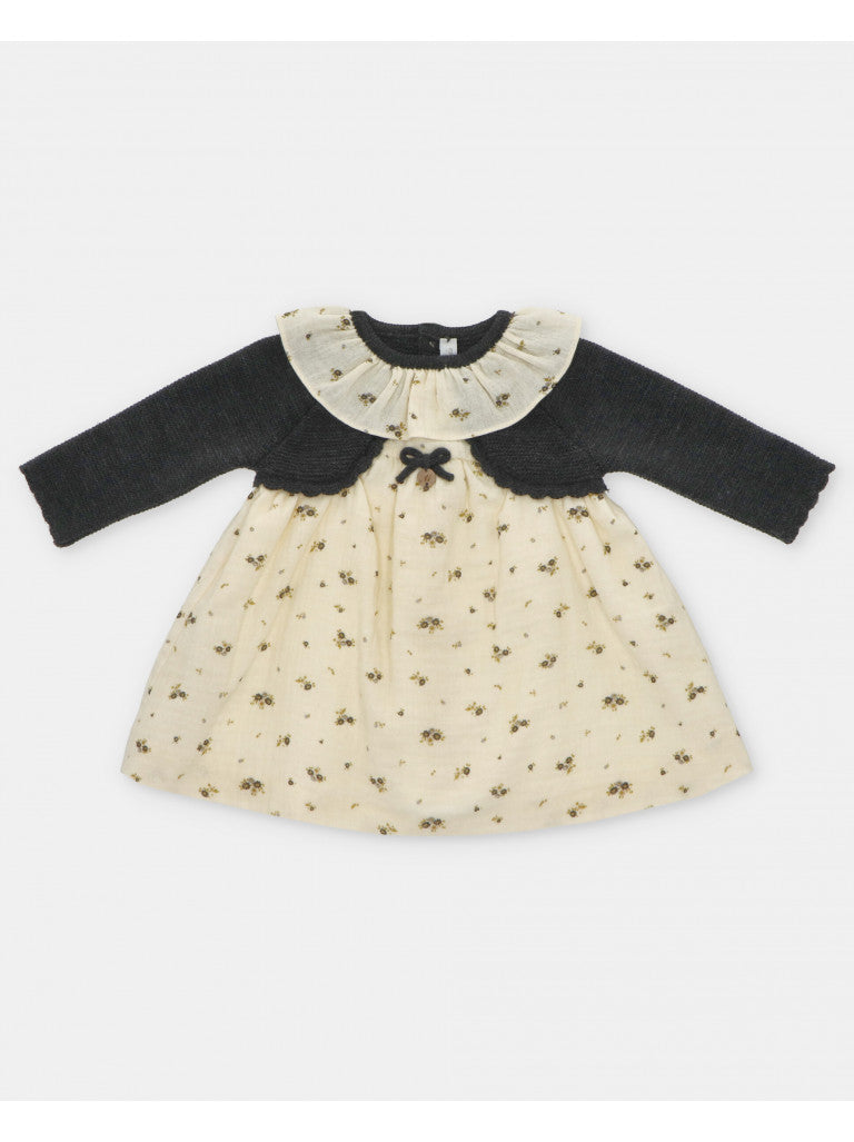 MARTIN ARANDA: knit woven mix dress