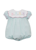 Mint and White Bubble Pastel Bunnies