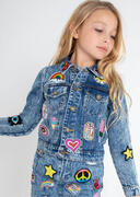 Lola and The Boys: All About The Patch Crop Denim Jacket