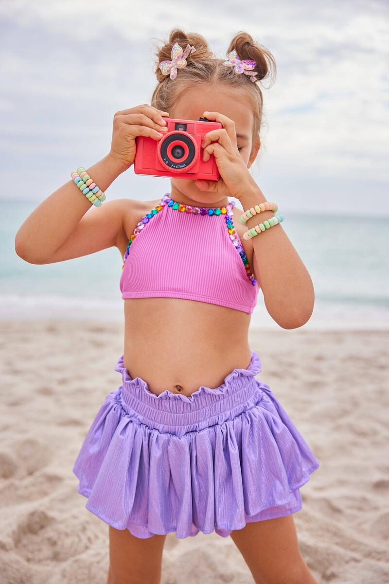 Lavender Metallic Skirt