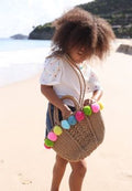 LOLA & THE BOYS : POM POM BEACH BAG