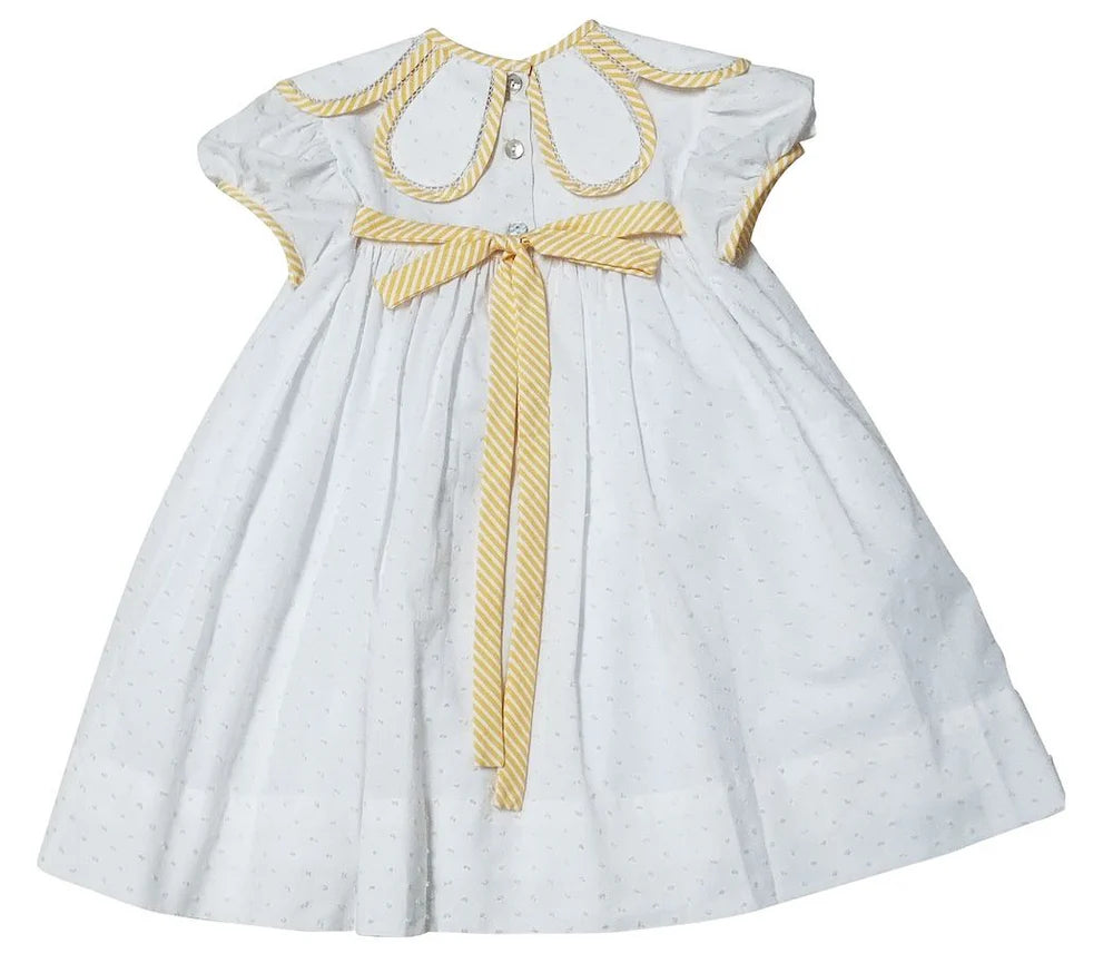 Marco & Lizzy PETAL COLLARED GIRL'S DRESS DAISIES COLLECTION