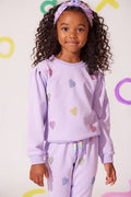 LOLA AND THE BOYS: LAVENDER CRYSTAL HEARTS SET