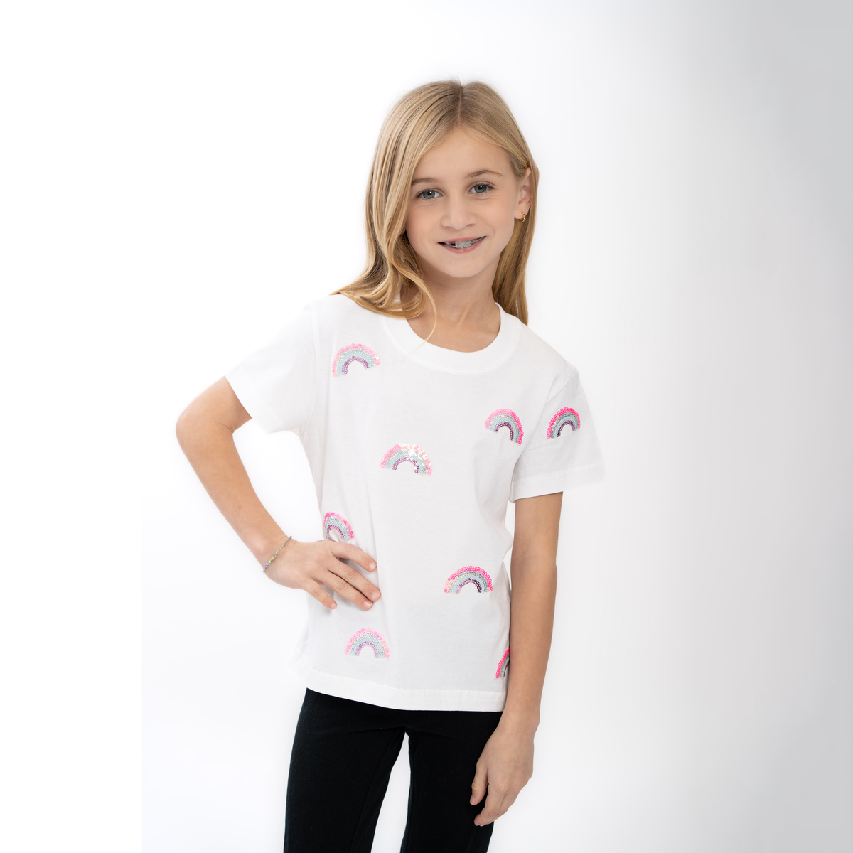 Tween Style: Rainbow Sequins Tee