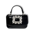 DOE A DEAR : RHINESTONE DECOR PATENT PURSE