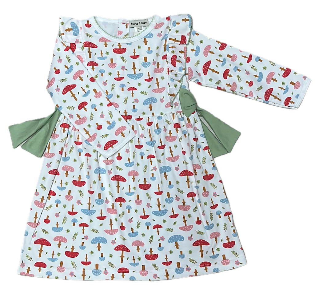 MARCO & LIZZY: FALL MUSHROOM GIRL'S DRESS