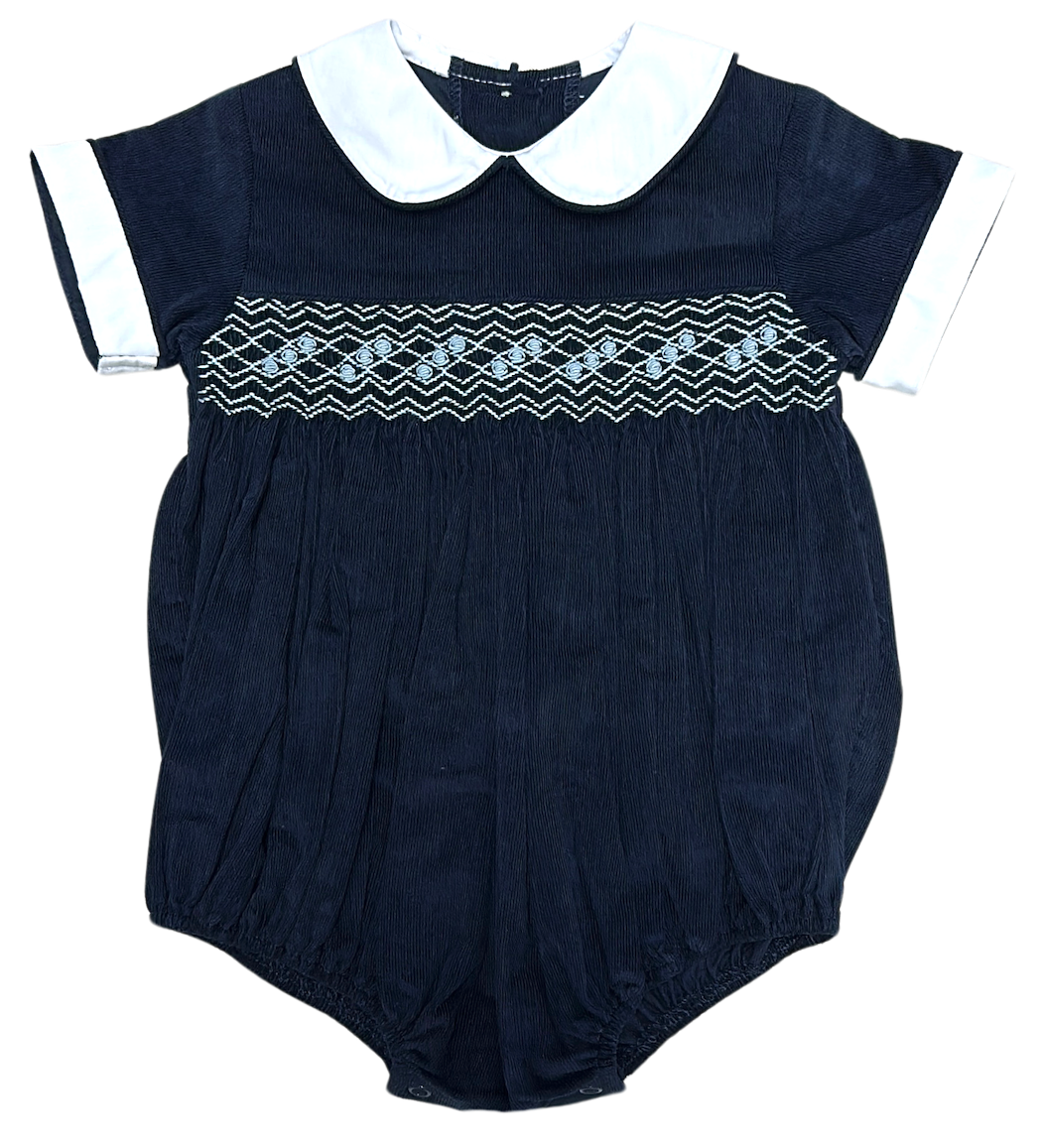 MARCO & LIZZY: LONDON BOY'S SMOCKED BUBBLE
