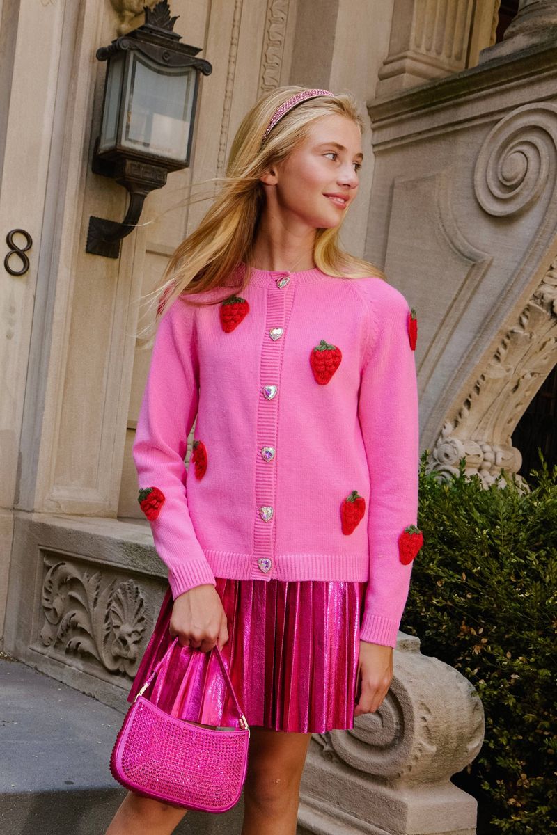 Lola & the boys : Sweet Strawberry Cardigan