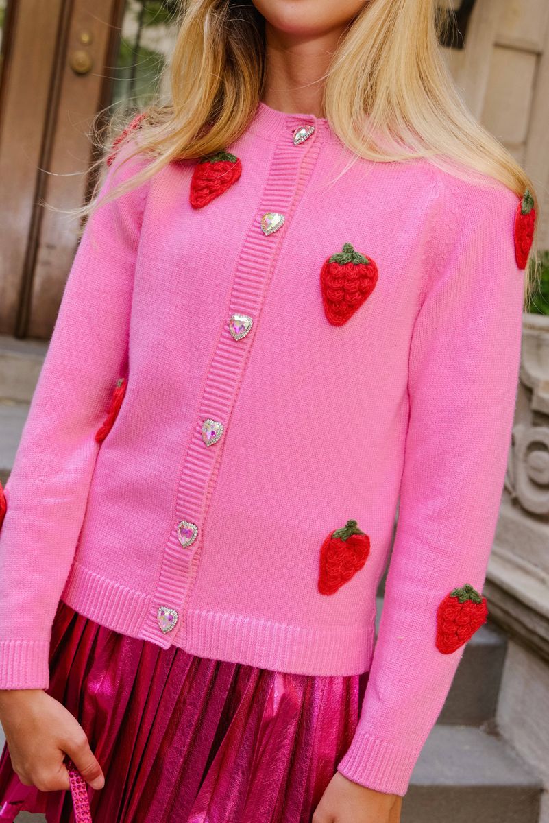 Lola & the boys : Sweet Strawberry Cardigan